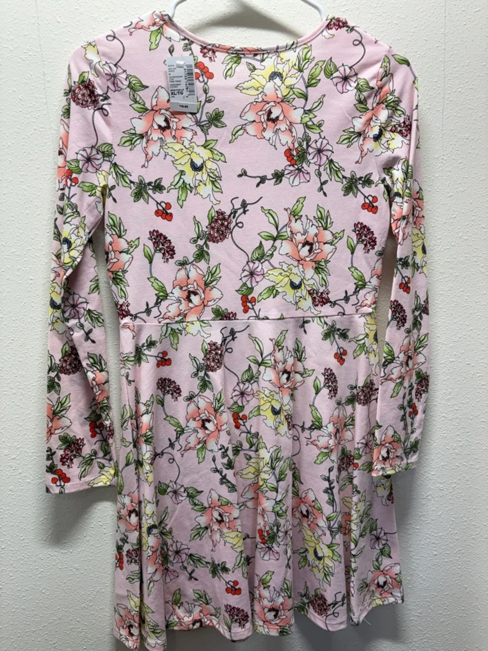 The Children's Place Pink Floral Long-Sleeve Summer Dress - Picture 3 of 3